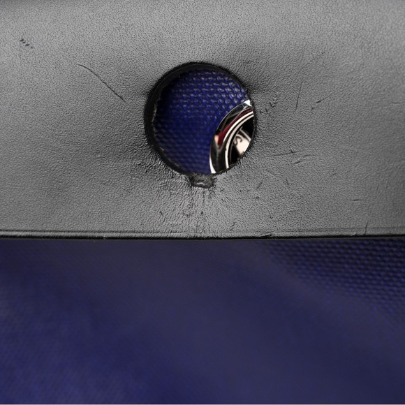 HERMES Berline Vache Hunter Herbag Zip PM 31 Black Bleu Encre Coated Canvas RARE - Picture 9 of 14